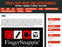Tablet Screenshot of fingersnapmusic.com